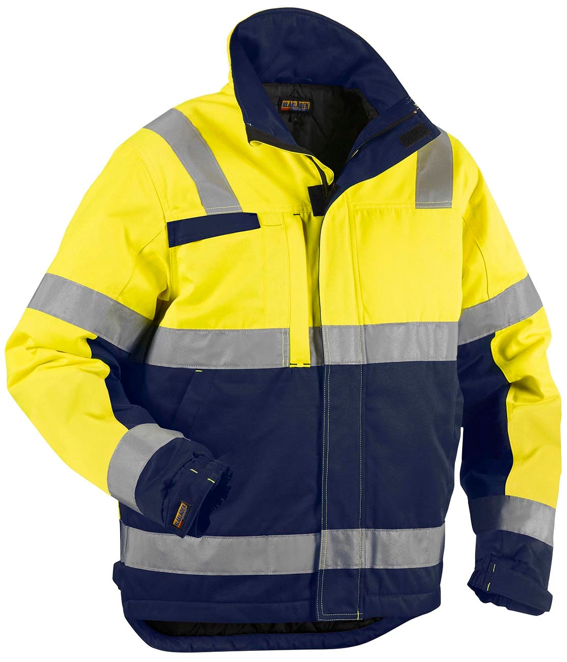 Blåkläder Vinterjakke varsel - Gul/marineblå - XXXL