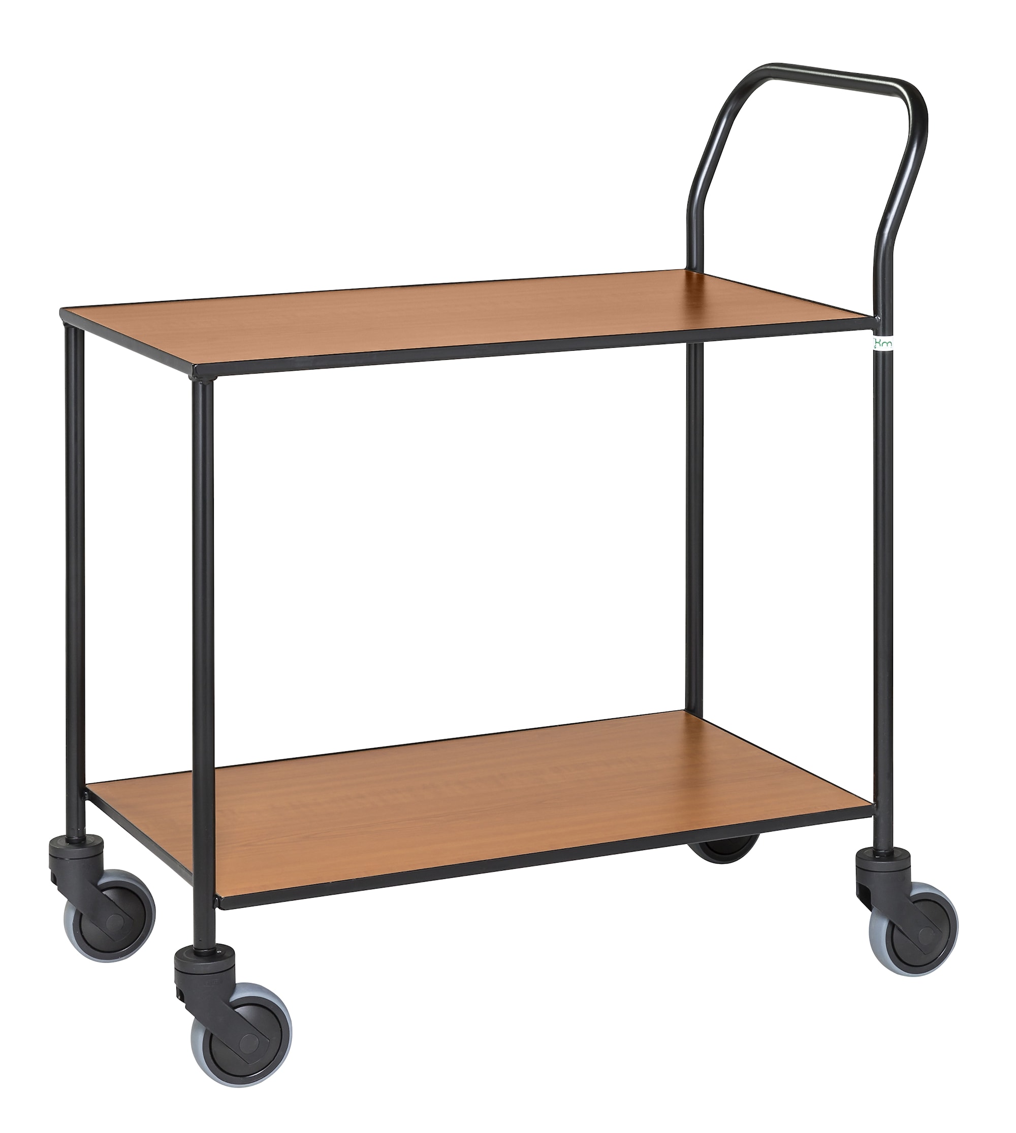 Kongamek Svart/Kirsebær Designtralle 2 hyller, helsveiset