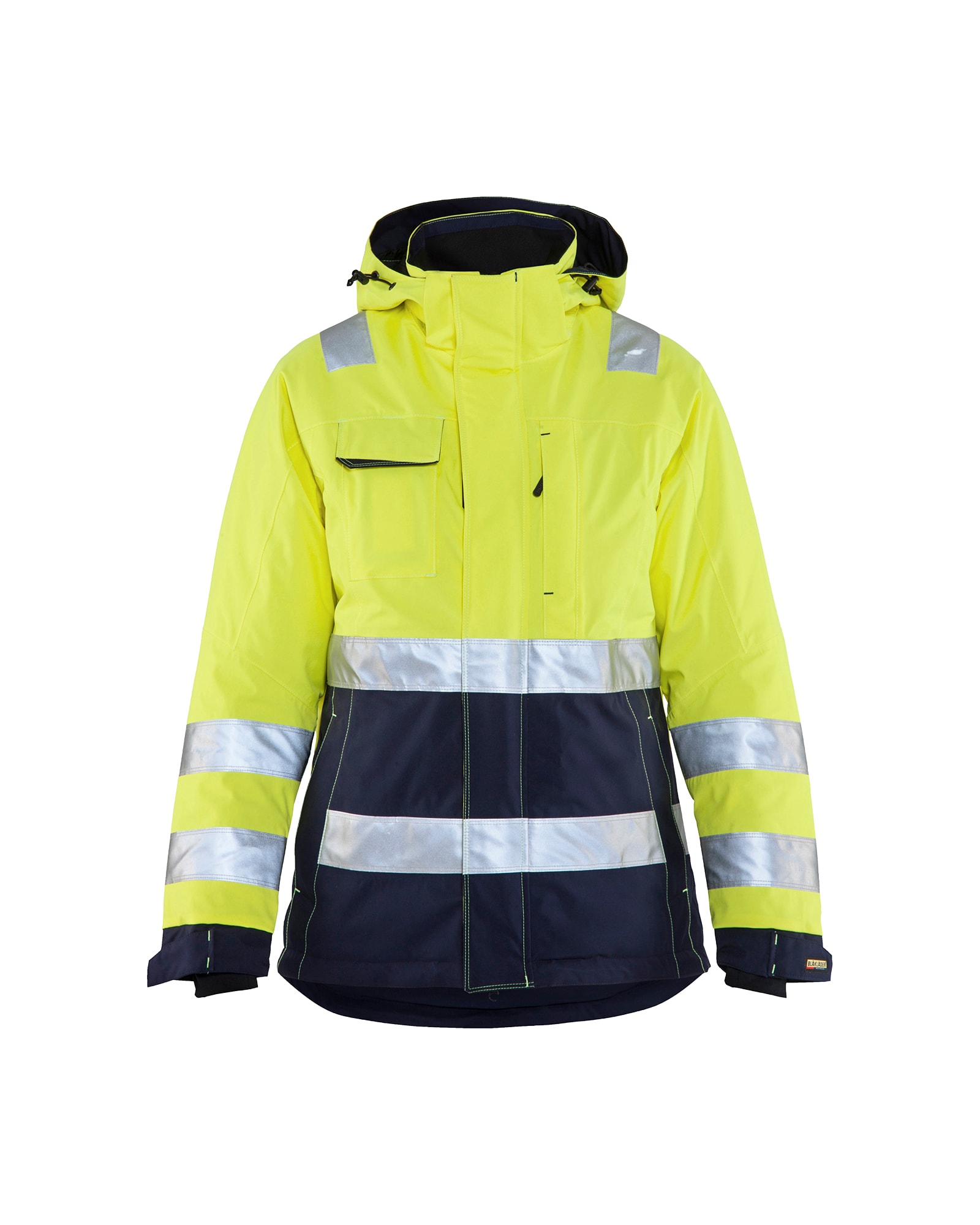 Blåkläder Damen High Vis Winterjacke High Vis Rot/Schwarz - XXXL