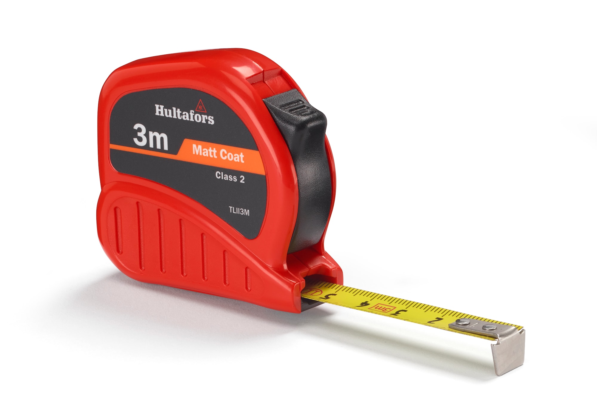 Hultafors Måttband TLII kort, stål 8m x 25mm, mm/mm, klass 2
