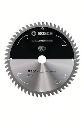 Bosch Standard for Aluminium-sirkelsagblad for batteridrevne sager 184x2/1,5x20 T56