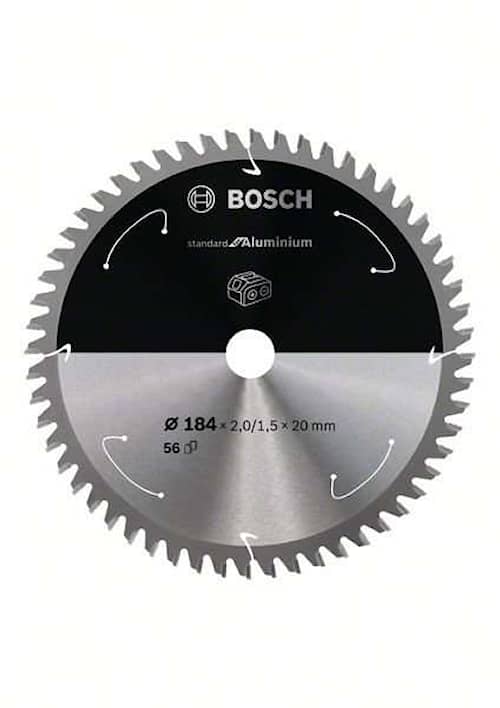 Bosch Standard for Aluminium-rundsavklinge til batteridrevne save 184x2/1,5x20 T56