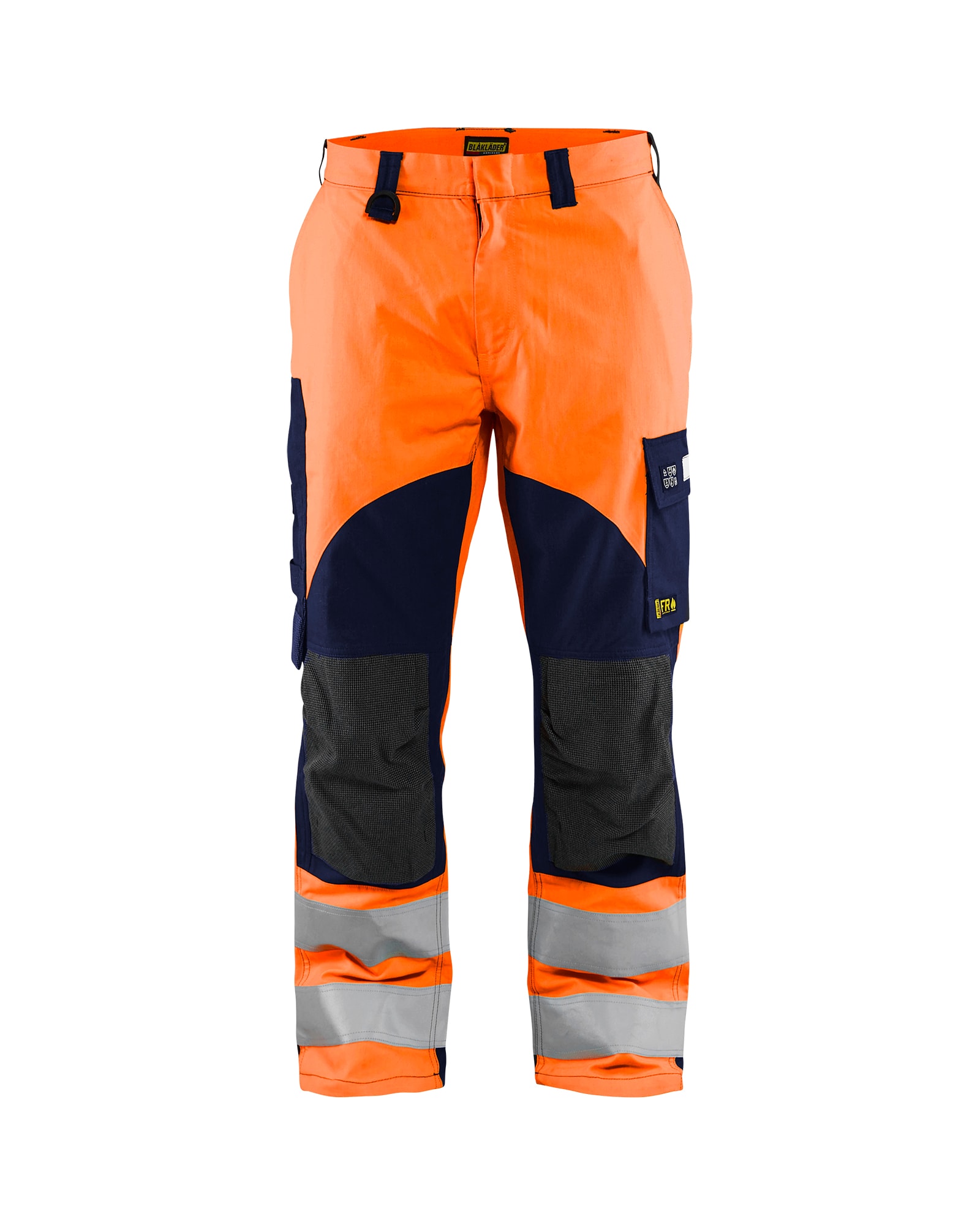 Blåkläder Multinorm Arbeitshose Inhärent High Vis Orange/Marineblau - D96