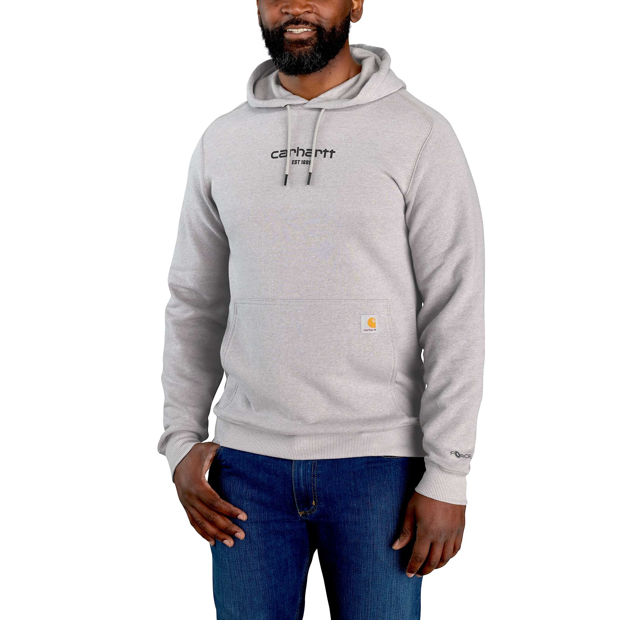 Carhartt Force Graphic Hoodie Herr Asphalt Heather XXL