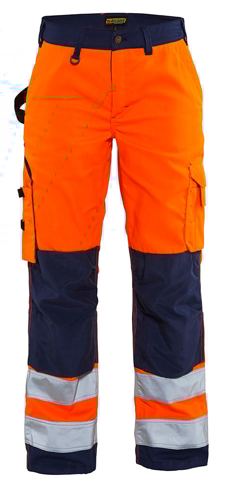 Blåkläder Varselbukse dame - Orange/Marineblå - C46