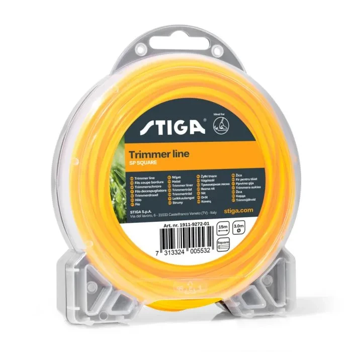 Stiga Trimmertråd 15 m Ø 3,0 mm Fyrkantig