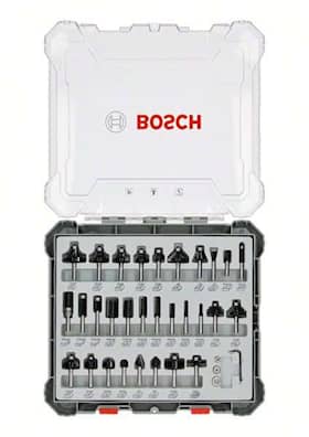 Bosch Jyrsinteräsarja, 30 kpl:n valikoima, 6 mm:n kara