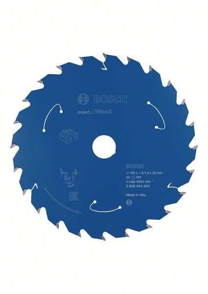 Bosch Sägeblatt Expert für Holz 160x1,5/1x20mm 24Z