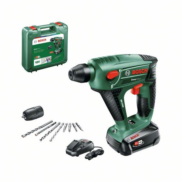 Bosch Borrhammare Uneo Maxx 18V med 1x2,5Ah batteri & laddare