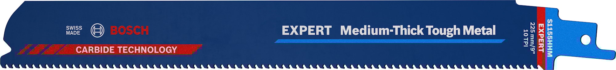 Bosch Tigersavklinge Expert 'Medium-Tykt Tough Metal' S 1155 HHM, 10 stk