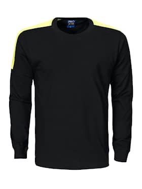 ProJob 2020 T-Shirt Med Lang Arm Svart/Gul 4XL