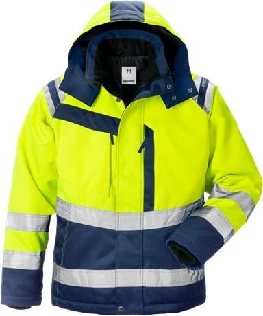 Fristads Høy synlighet jakke dame 4143 PP Hi-Vis Oransje / Marineblå 3XL