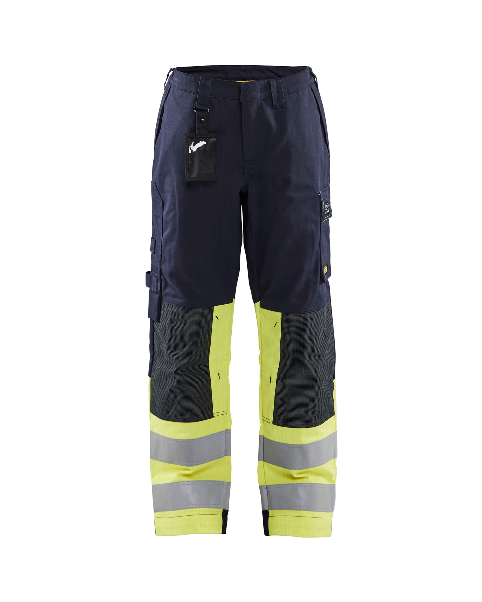 Blåkläder Damen Multinorm Arbeitshose Marineblau/ High Vis Gelb - C50