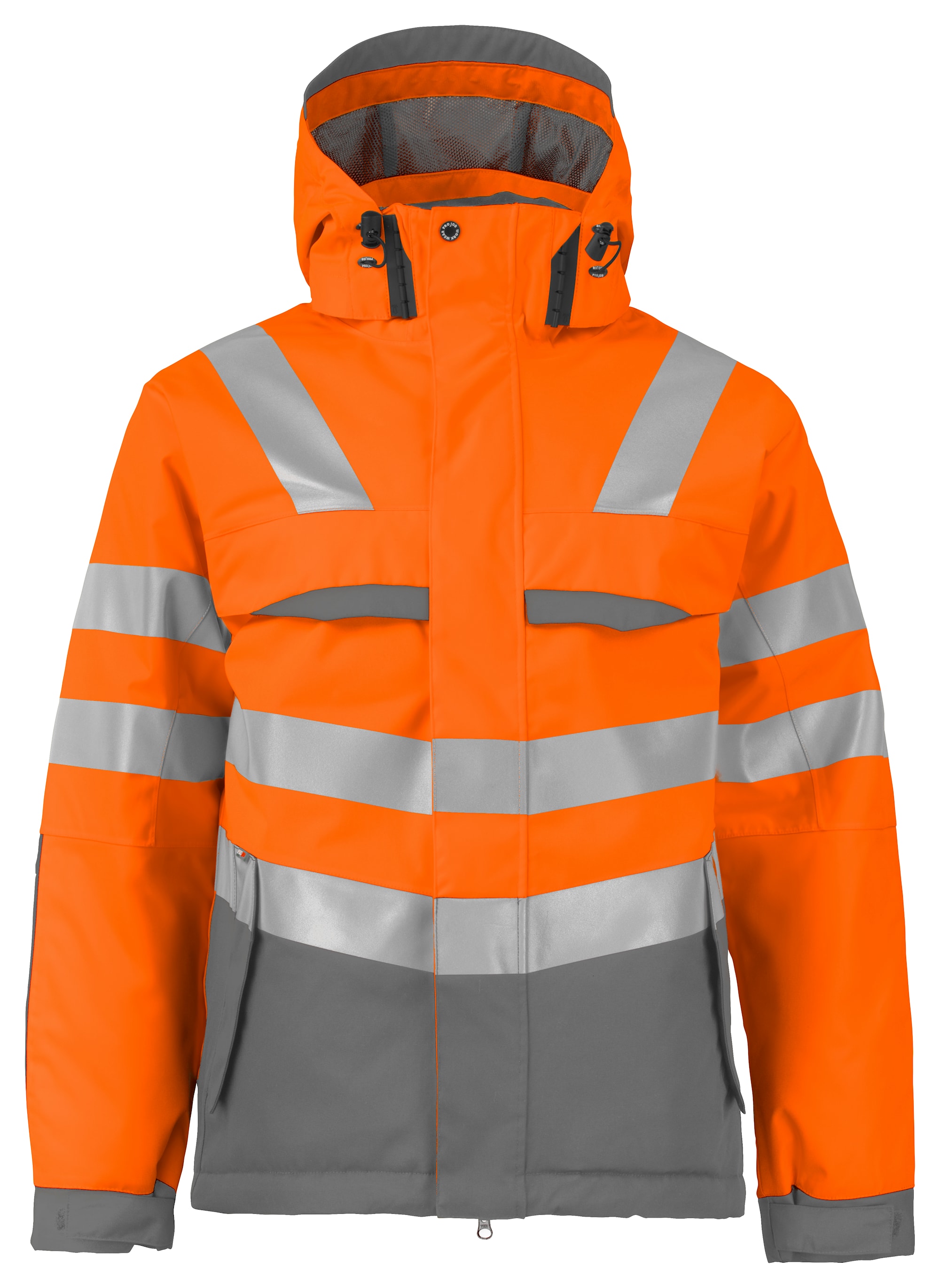 ProJob 6422 Vinterjakke En Iso 20471 Kl 3 - Orange/Grey - M