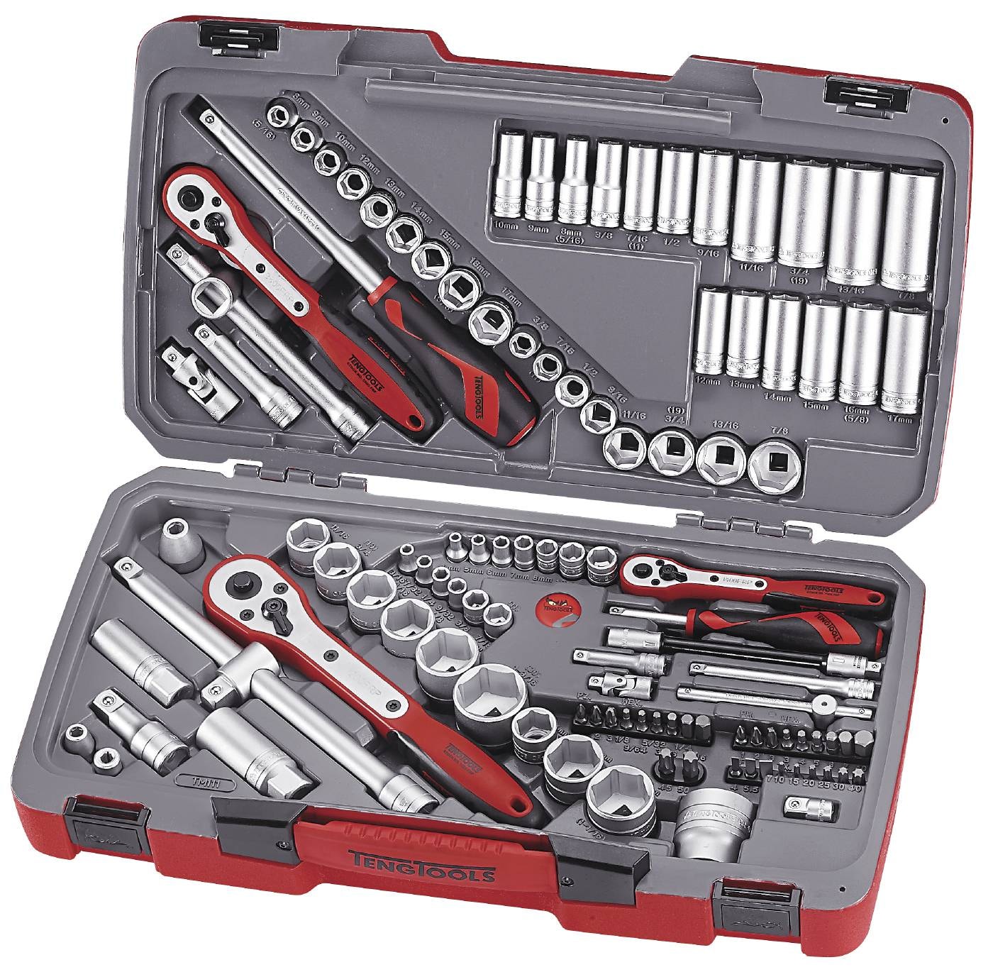 Teng Tools Hylsnyckelsats TM111 1/4, 3/8 & 1/2 111 delar