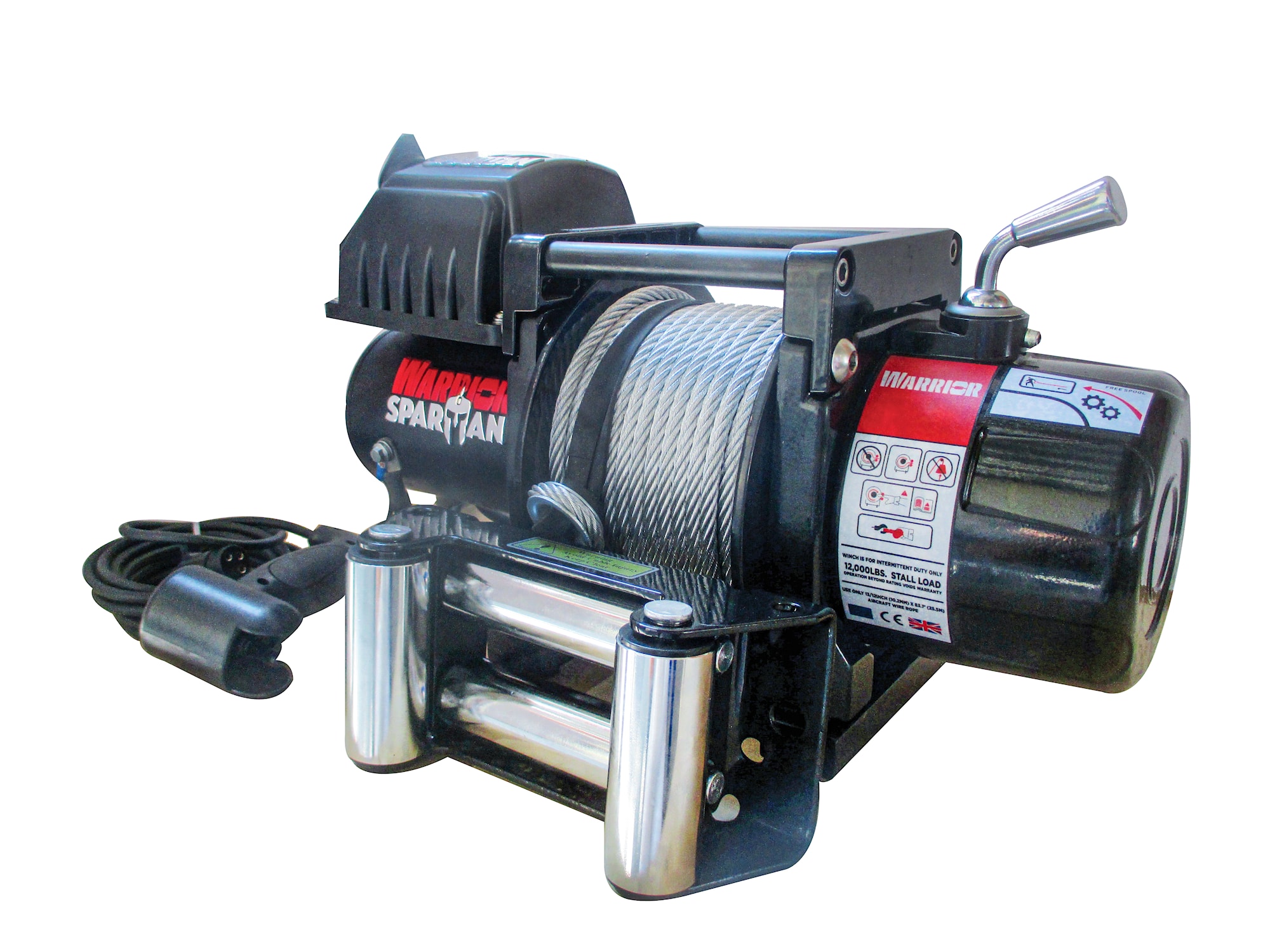Warrior Winches Vinsj Spartan 6000 lb 12V stålvaier