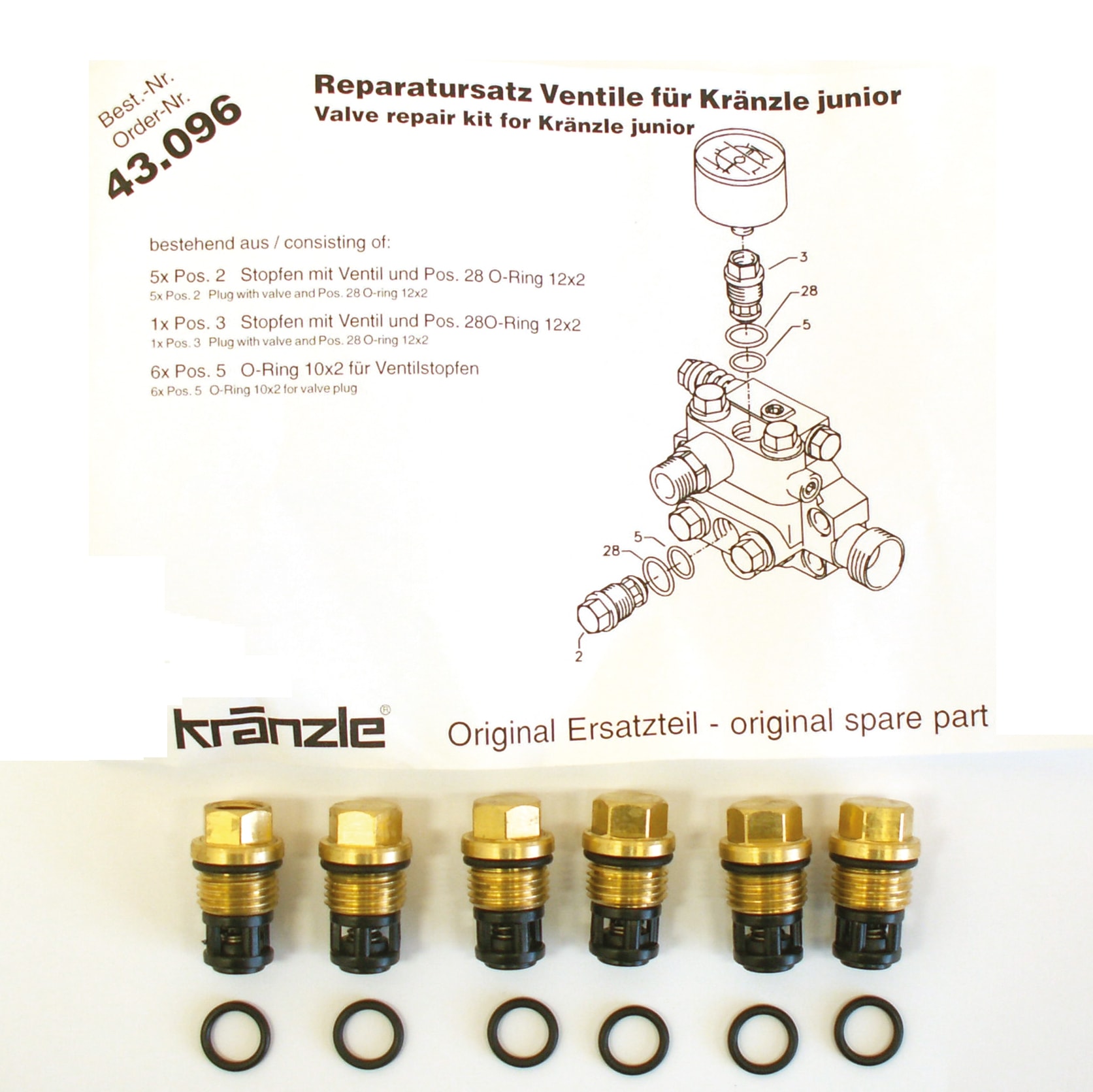 Kränzle Ventilsats Junior 120