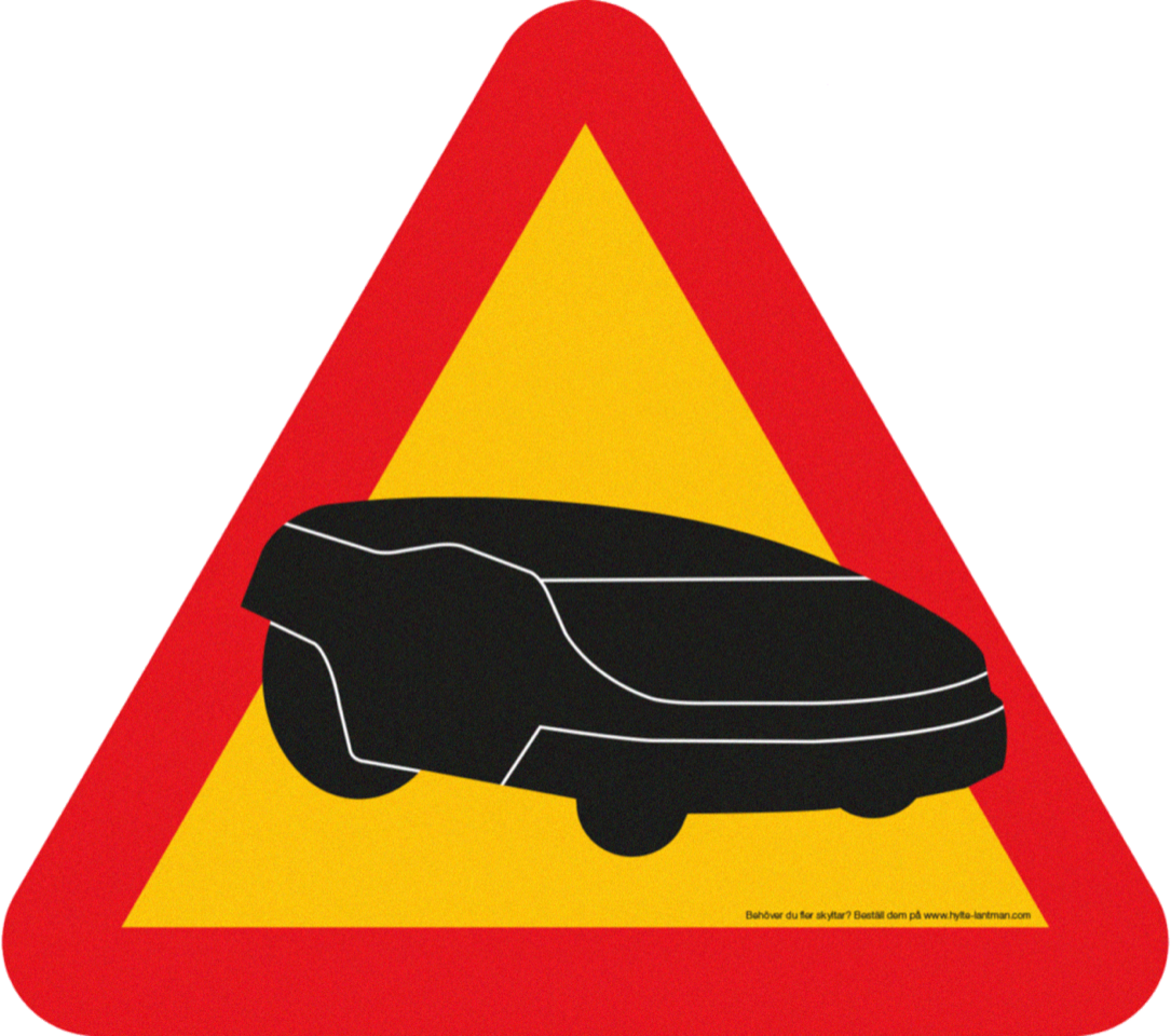 Genzo-advarselskilt Automover 330 x 292 mm