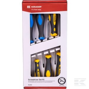 Kramp Schraubendreher-Satz Nut/Pozidriv 6-teilig