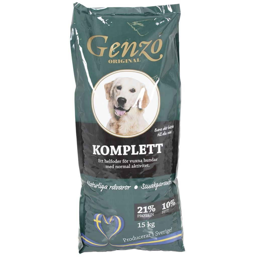 Genzo Komplett 15 kg koiranruoka Koko Lava 24 säkkiä