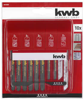KWB Sticksågblad i sats  Jigger 10 delar