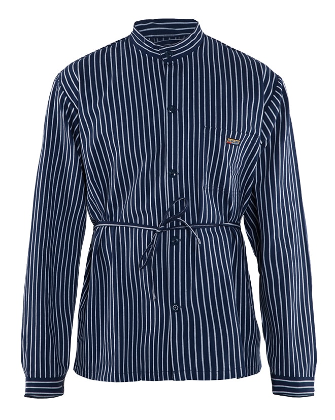 Blåkläder Zimmermannshemd Marineblau/Weiss - XXL