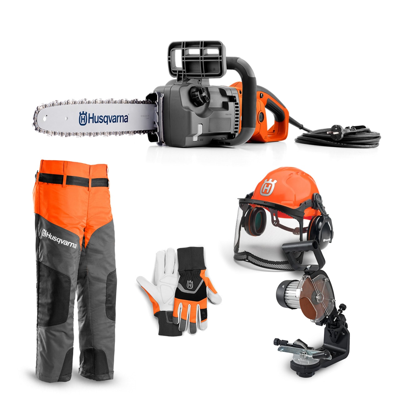 Husqvarna elektrisk motorsagpakke 420 Electric