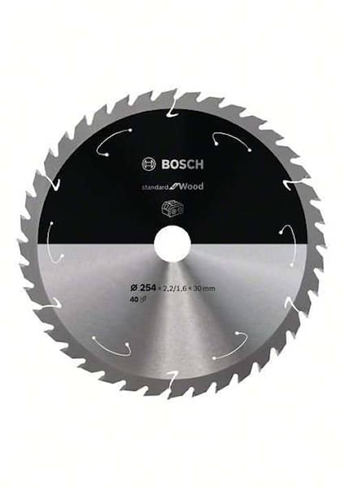 Bosch Sågklinga Standard for Wood 254×2,2/1,6×30mm 40T