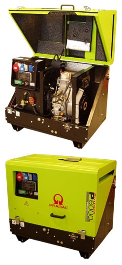 Pramac Generator P6000s TYEDS 3-faset Diesel Støjsvag