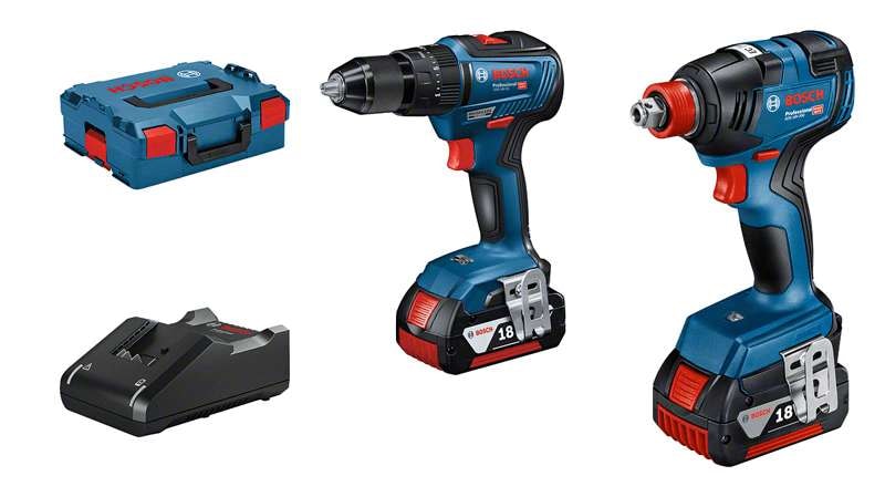 Bosch Verktygspaket18V GDX 18V-200/GSB 18V-55 utan batteri och laddare