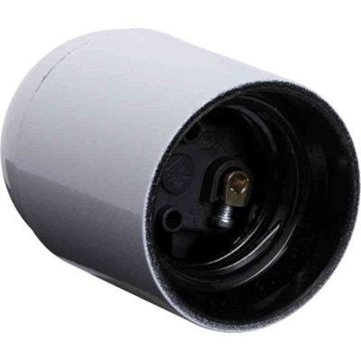 Gelia Lampenhalter E27 Weiß Glatt