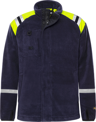 Fristads Flamestat fleecejakke 4073 ATF Mørk Marineblå 2XL