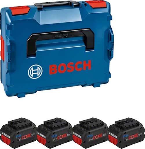 Bosch batteripakke 4X5,5Ah PROCORE L-BOXX