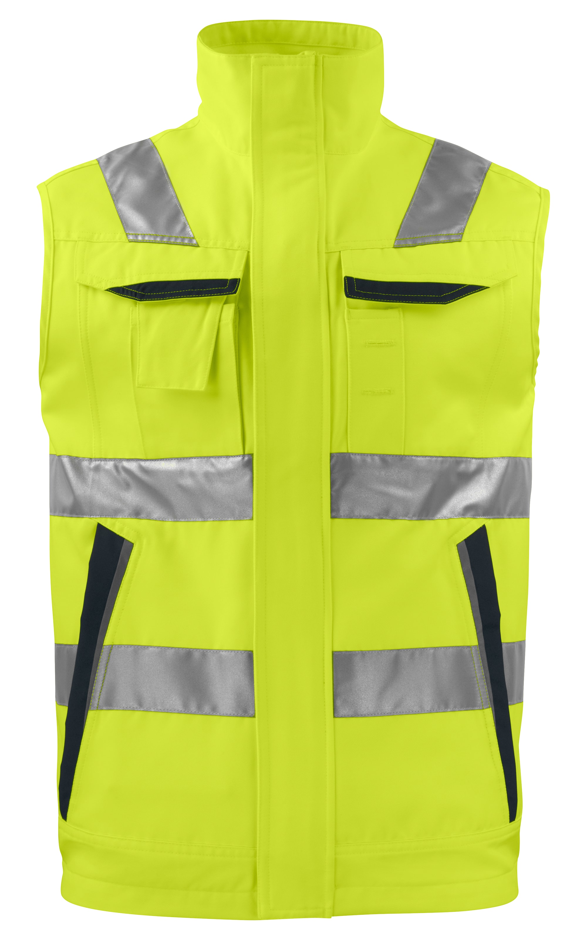ProJob 6711 Refleksvest En Iso 20471 Kl 2 - Yellow/Black - S