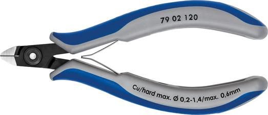 Knipex Precision Electronics Cutter 7902120 120 mm, svært liten fas, minihode