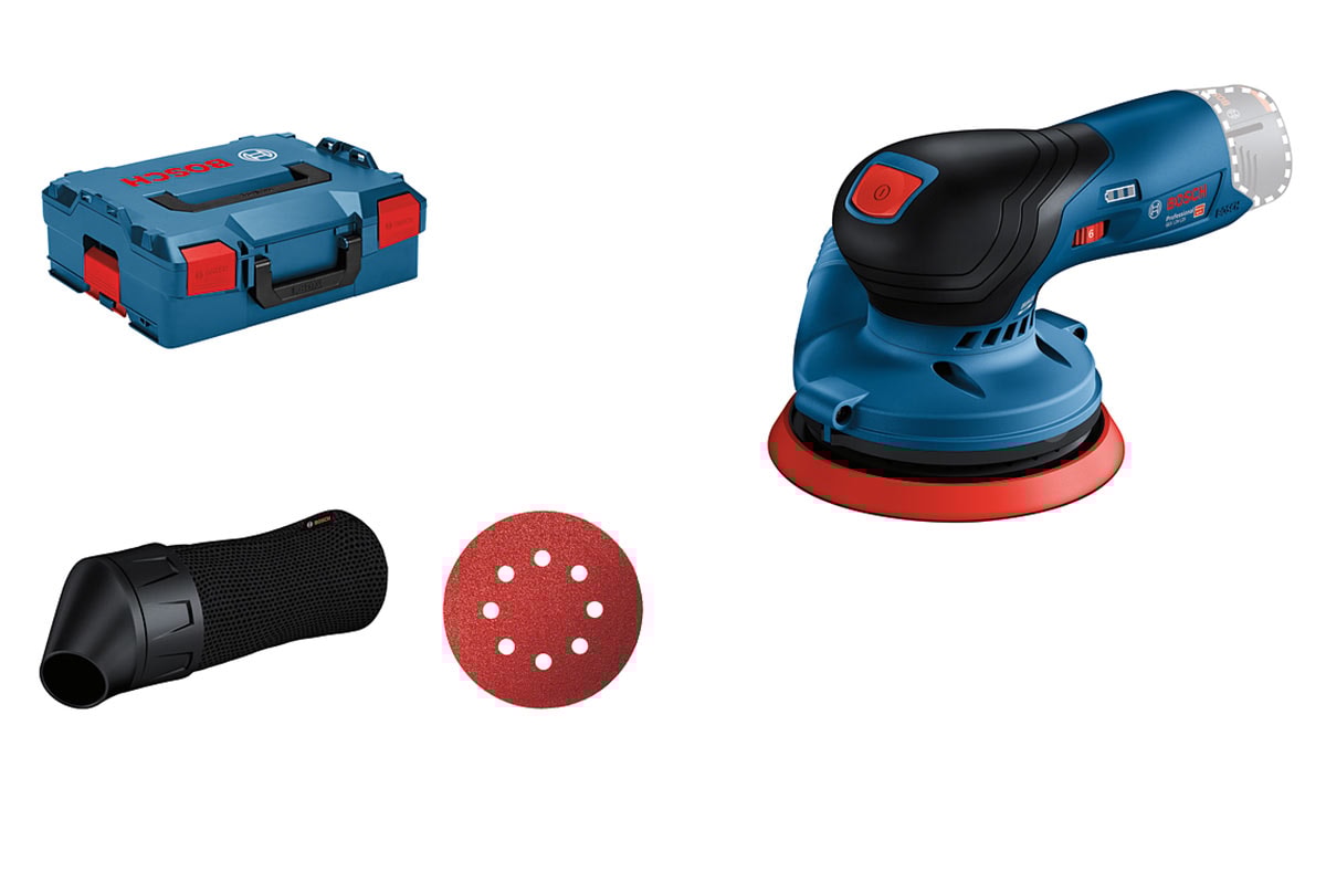 Bosch Excenterslip GEX 12V-125 L-BOXX utan batteri & laddare