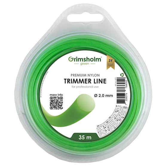 Grimsholm Trimmertråd Rund Green 2,0mm 35m