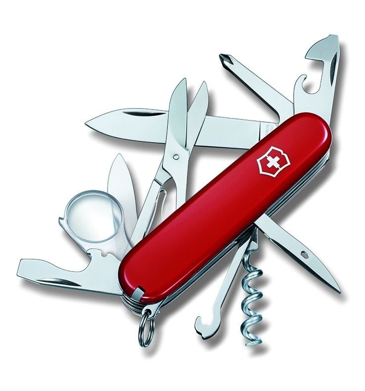 Victorinox lommekniv Explorer rød original sveitsisk armé 91mm