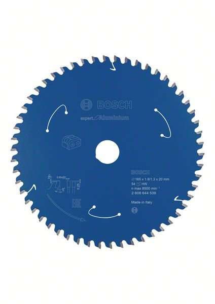 Bosch Sägeblatt Expert für Aluminium 165x1,8/1,3x20mm 54Z