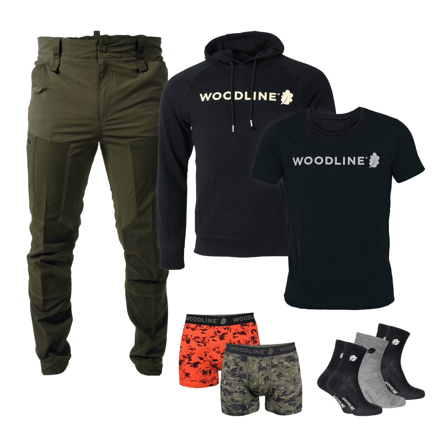 Woodline Komplett fritidspaket Herr – 8 delar