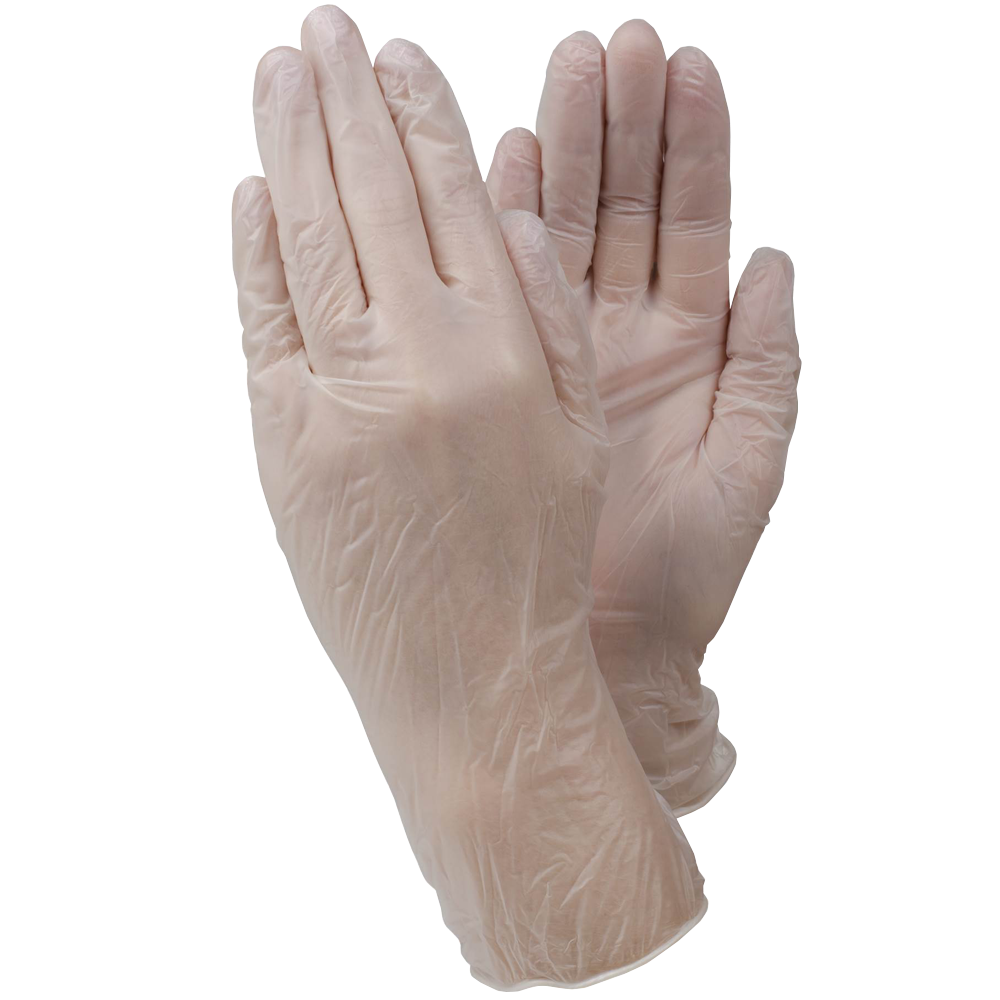 Tegera engangshanske 819A, vinyl, pudderfri, 100-pk