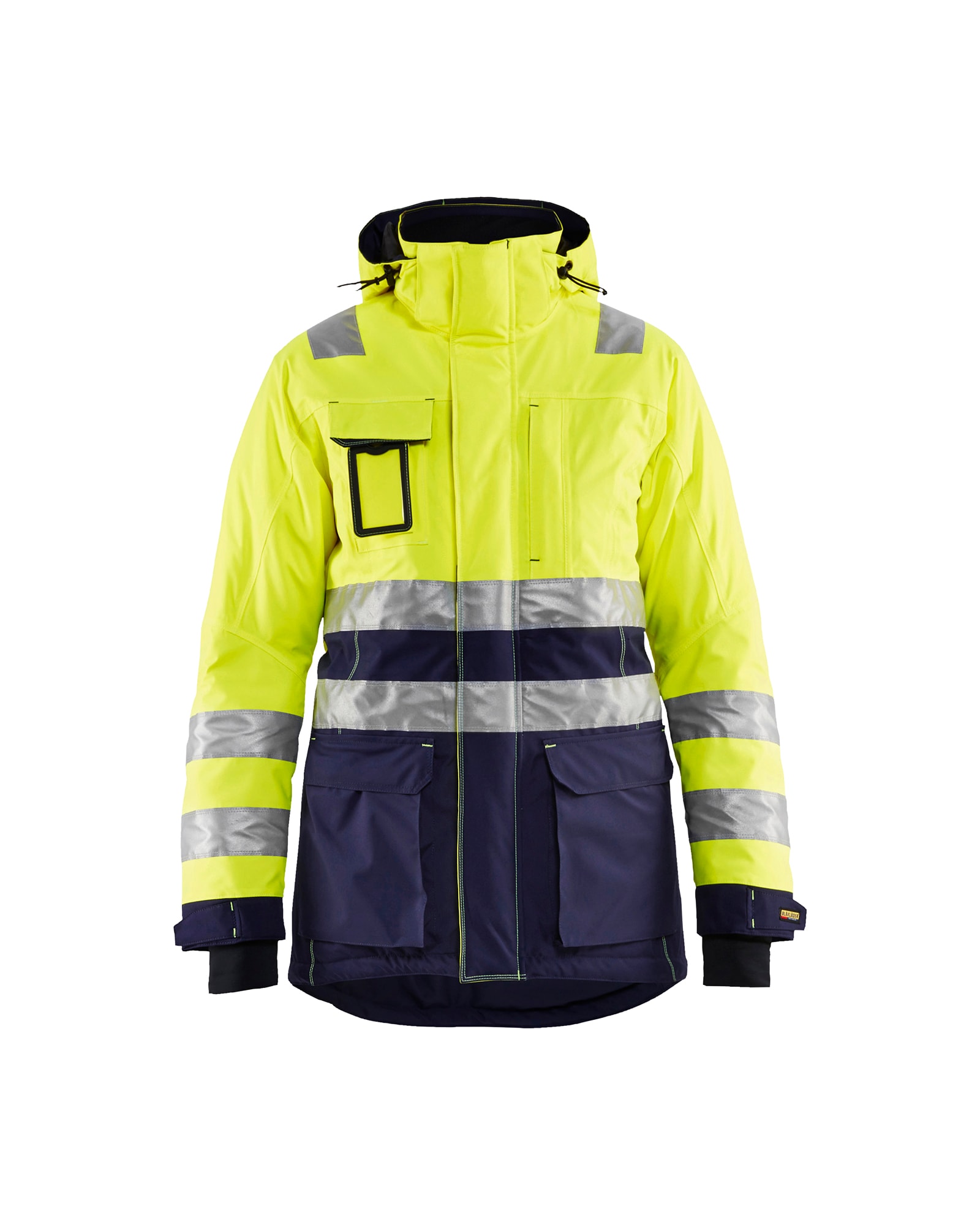 Blåkläder Damen High Vis Winterparka High Vis Orange/Marineblau - XXXL