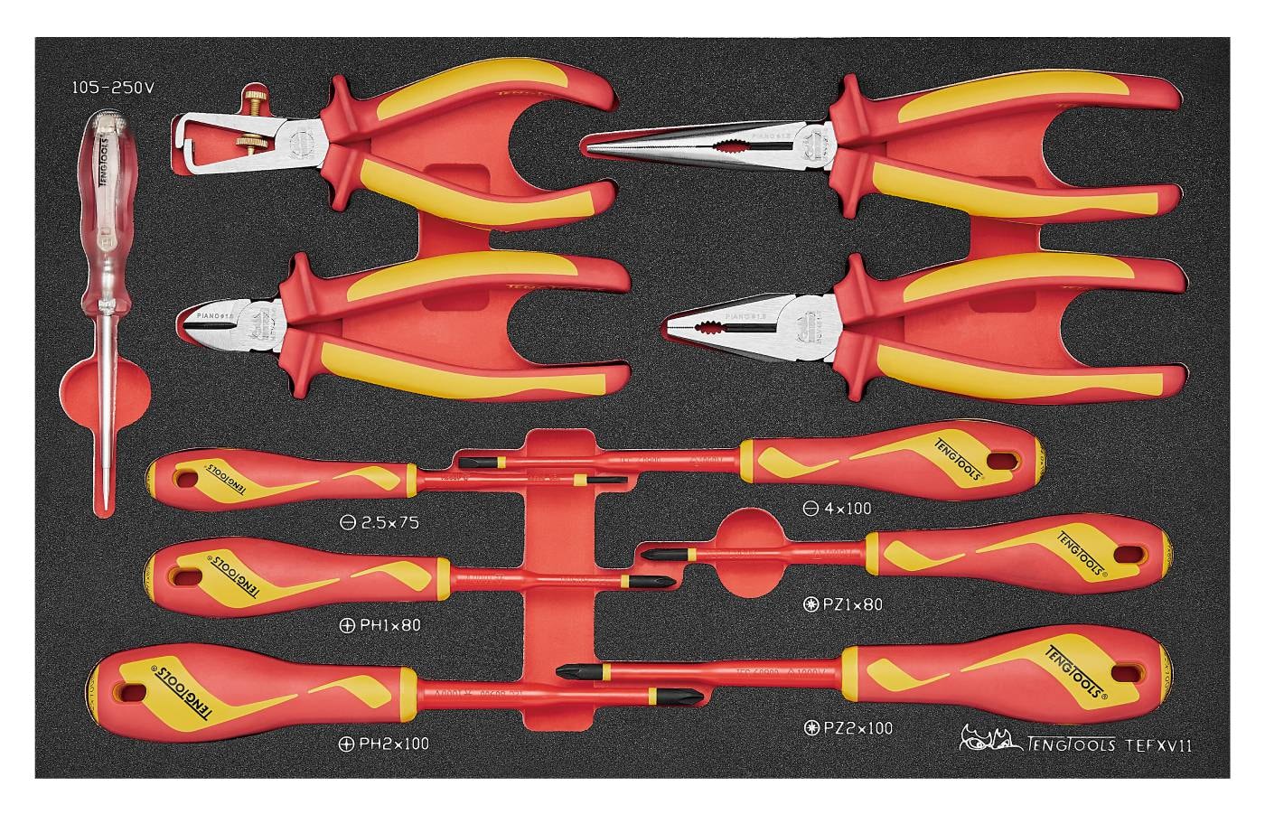 Teng Tools Værktøjssæt TEFXV11 1000 V