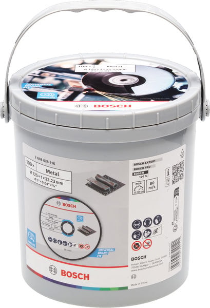 Bosch Kapskiva Metal 125X1mm Hink 100-pack
