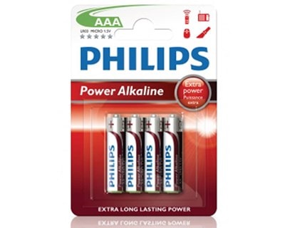 Philips-batteri Philips AAA 1,5 V LR03 4-pk