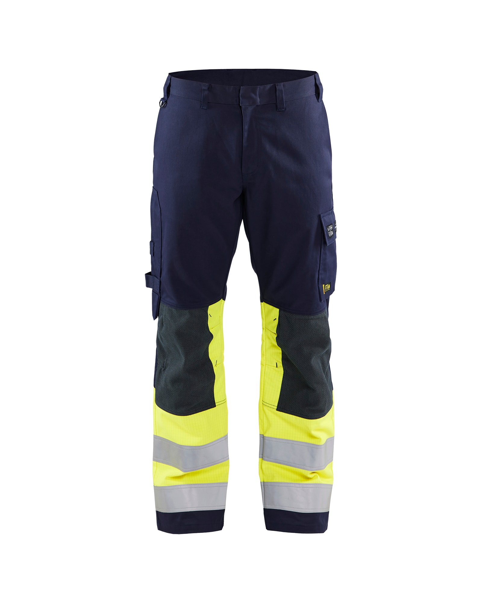 Blåkläder Multinorm Arbeitshose Marineblau/ High Vis Gelb - D96