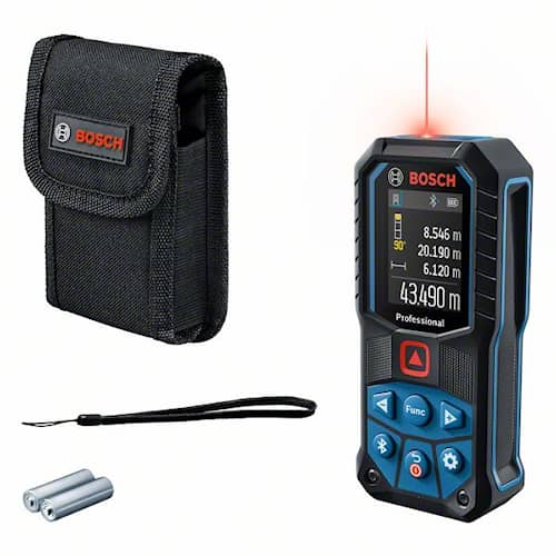 Bosch Laser-avstandsmåler GLM 50-27 C Professional med 2 x batterier (AA), beskyttelsesrelé