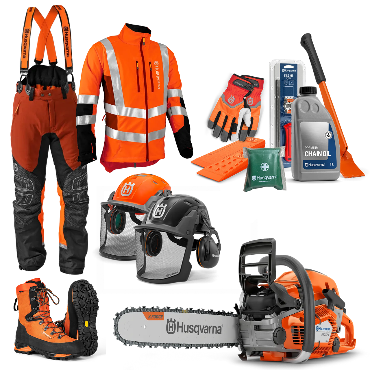 Husqvarna 550 XPG Premium-Paket Motorsägen-Führerschein