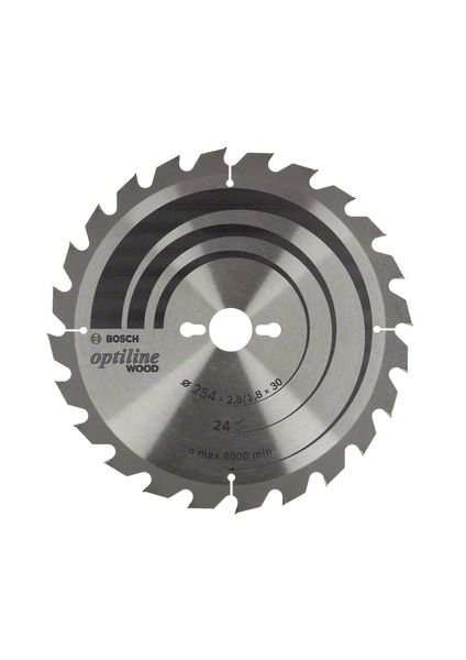 Bosch Optiline Wood-sirkelsagblad 254x2,6/1,6x30 T24