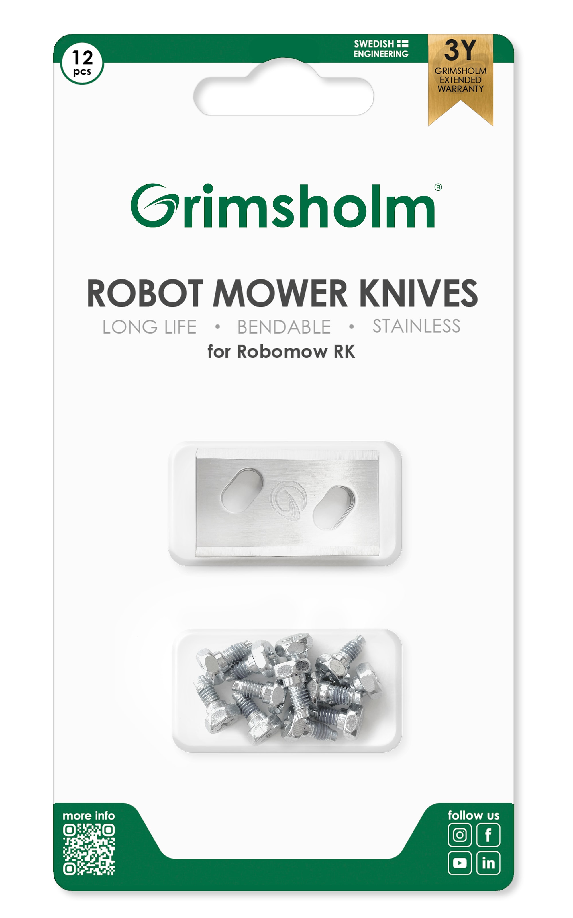 Grimsholm Knivar för Robomow RK